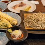 十割蕎麦 鴨料理 ならや - 2022.11 上天せいろ大盛り（2,400円）