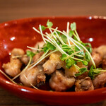 十割蕎麦 鴨料理 ならや - 2022.11 鴨ホルモン焼き（1,200円）