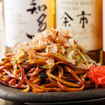 炭火串焼 心家 - 大盛太麺焼きそば（不定期入荷）
