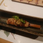 炭心 - 地鶏のクリームコロッケ串焼