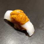 名駅 鮨 Sublime - いか雲丹のせ