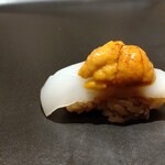 名駅 鮨 Sublime - いか雲丹のせ