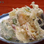 そば処 角弥 - 野菜の天ぷら　1200円