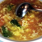 台湾家庭料理 福味香 - トマトと卵のスープ、とろみ多めバージョン