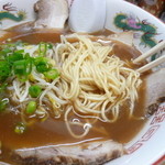 ラーメン 味将軍 - 麺はこんな感じ