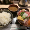 まぐろの鉄人 - 料理写真:お刺身定食＋ご飯大盛り
1400円＋100円