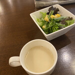 Kitayama Youshoku Kafe Paseri - スープ、さらだ