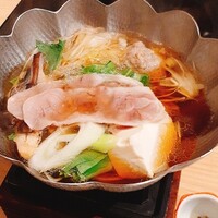 源氏総本店 南越谷店 - 小鍋　あいち鴨と地葱　叩き山椒