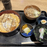 本所 砂場 - かつ丼セット　1,100円