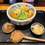 釜あげ饂飩　唐庵 - かしわ天カレーうどん