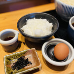 釜あげ饂飩　唐庵 - 卵かけご飯