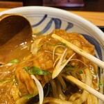 釜あげ饂飩　唐庵 - とり天　一つの大きさ