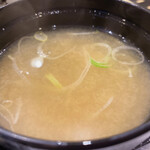 八丁堀 鮨 たじま - お味噌汁：薄味
