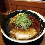 俺の中華たなか家 - 白髪葱には「青海苔」がフリフリ♯山形系のらーめん屋さんの証かな(*´艸｀*)