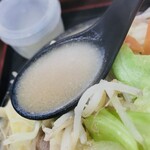 Sannai Shokudou - 野菜たっぷり海鮮味噌チャンポン風ラーメン　スープアップ