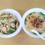 台湾料理 広来 - 料理写真:豚骨台湾ラーメンと中華飯のセット