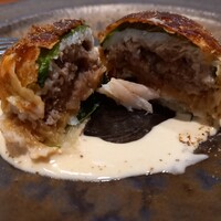 馳走西健一 - ◎真いわしミンチのパイ包み焼き　ブールブランソース