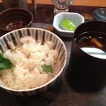 和食 おの寺 - 筍と大山鶏の炊き込みご飯