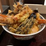 石臼挽蕎麦 三国家 - 三國天丼1400円