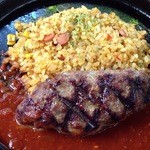 レストランGUMBO - ハンバーグ＆ジャンバラヤ1500円