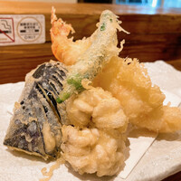 おやじ最後の握り 心斎橋店 - 天ぷら5種盛り