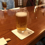 鎌倉 峰本 - ノソアルコールビールで喉を潤す