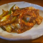 和 - いかゲソ肝炒め　638円