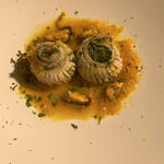 trattoria e poi - 太刀魚のヴァポーレムール貝のサフランソース