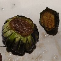 entre nous - 小茄子の牛スジ肉詰め