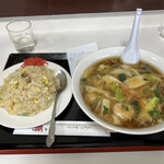 190760173 - フリーメンセット
                      広東麺&半チャーハン