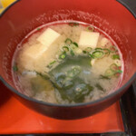 信濃庵 - 味噌汁