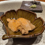 鮨 令歩 - （カウンター）おまかせ 19000円
      逸品 白子、あん肝、きのこの土瓶