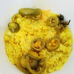 SPICY CURRY 魯珈 - タコチリコンカンカレー～たこと豚挽き肉のメキシカンキーマ～＋ハラペーニョのアチャール