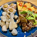 Bistro Récolte - 前菜(大松農場の自然たまごのトルティージャ、千葉県産 猪鹿鳥のパテ・ド・カンパーニュ、契約農家の野菜タパス)
