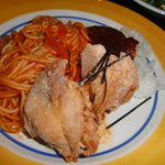 キッチン ニューほしの - パスタセットＡ　鶏唐揚げバージョン♪