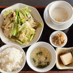 菜香園 - 川味回鍋肉(豚肉とキャベツの四川風炒め)