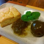 Ume cafe WAON - 常陸の梅グラッセとコンフィチュールで食べるスコーン