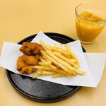 Free service for children! Potato & fried chicken mini drink set