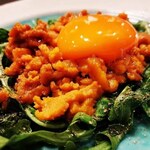 廣島teppan sake wine 90 - ウニルッコラ焼き