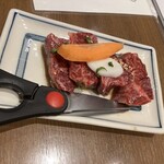 焼肉 鶯谷園 - 221130水　東京　焼肉 鶯谷園　厚切りハラミ1,870円