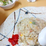 華楽 - 半チャーハンとラーメンセット 820円