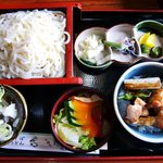 大橋町 野村屋 - 大橋町 野村屋 ＠佐野 ミニ鳥丼セット ８００円