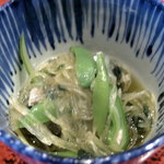 草喰 なかひがし - ７月【小鉢】錦糸瓜の素麺風