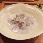 そばの実 一閑人 - 牛すじ肉のそば湯炊き(800円)