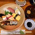 東鮓 - 料理写真:令和4年12月 ランチタイム
にぎり1人前(赤出汁付) 960円