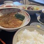 Miso-simmered mackerel set meal