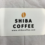 Add sugar - add sugarさんがコーヒー豆を仕入れているSHIBA COFFEEさんのショップカード  表面
