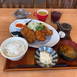 菜々家 - ★ドリンクバー＋ソフトクリーム付き定食（手揉み唐揚げ定食・767円税込）★