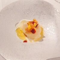 Hirovanna - 自家製フレッシュチーズと柿にジュレのシート