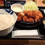 松のや 高松松島店 - ささみカツ定食(ご飯特盛り)